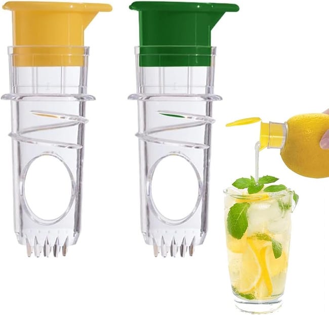 2-teiliges Set: Manuelle Zitronenpresse, Manuelle Zitruspresse, Manuelle Orangenpresse, Rotierende Presse Zum Auspressen Von Zitronen, Orangen Und Zitrusfrüchten