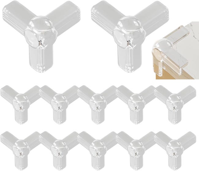 12 Stück Eckenschützer Für Babys, Stoßfester, Transparenter Silikon-babyschutz