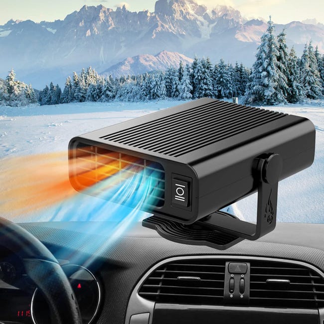 Tragbare Autoheizung, 12 V, 120 W, 2-in-1-heizung Und Ventilator, 360°-drehung, Schnelle Aufheizung Der Windschutzscheibe Für Pkw