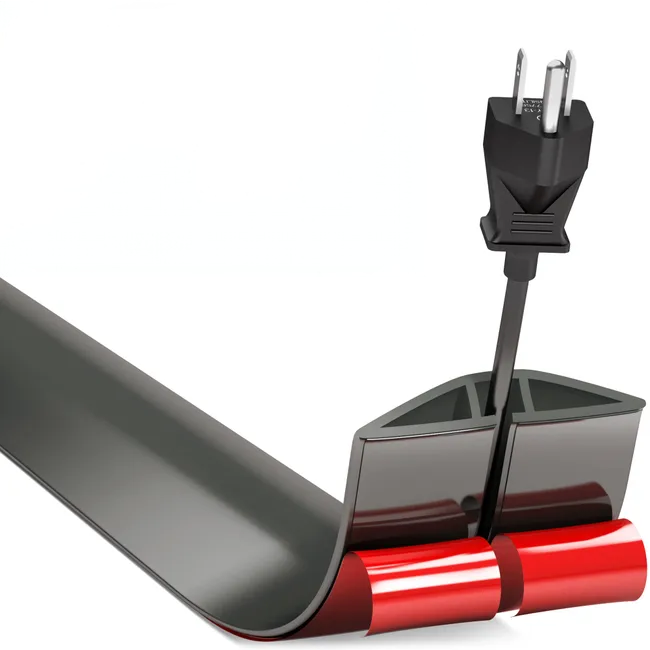 M Langes, Verzinktes Kabel, Selbstklebende Kabelabdeckung, Flexibler Außenkabelschutzschlauch Für Alle Stromkabel, Grau