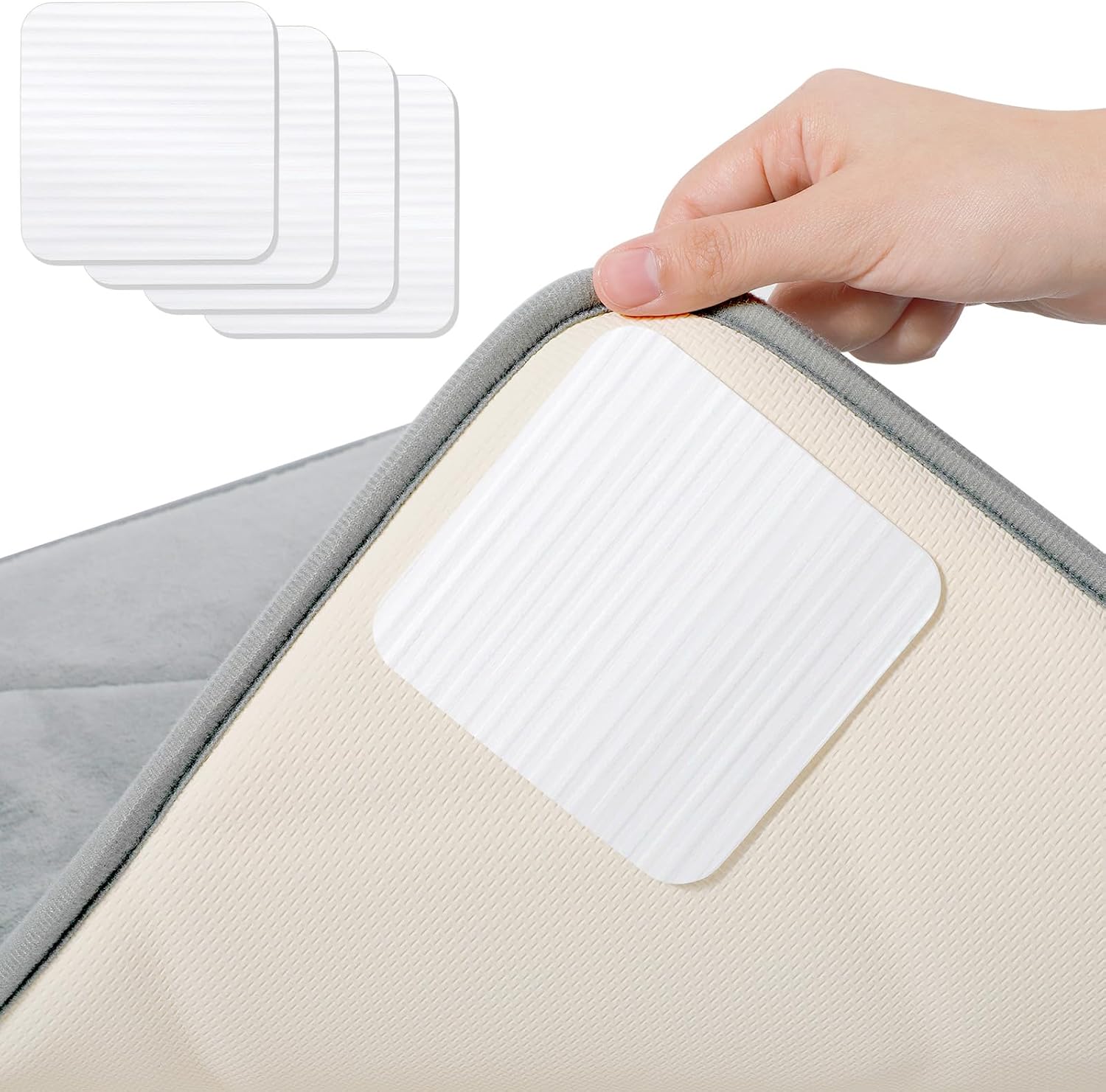 Antirutsch-teppich 10x10cm, Rutschfester Waschbarer Teppich, Rutschfester Zuschneidbarer Teppich, Rutschfeste Teppichunterlage, Rutschfeste Teppichunterlage Für Küche Schlafzimmer Wohnzimmer Badezimme