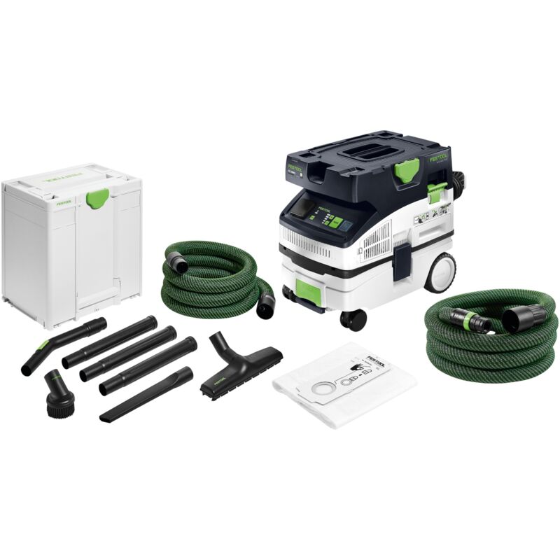 Ctl mini i cleantec Absaugmobil 1200 Watt 10 l Staubklasse l ( 578311 ) + 8 tlg. Handwerker Reinigungsset ( 577258 ) - Festool