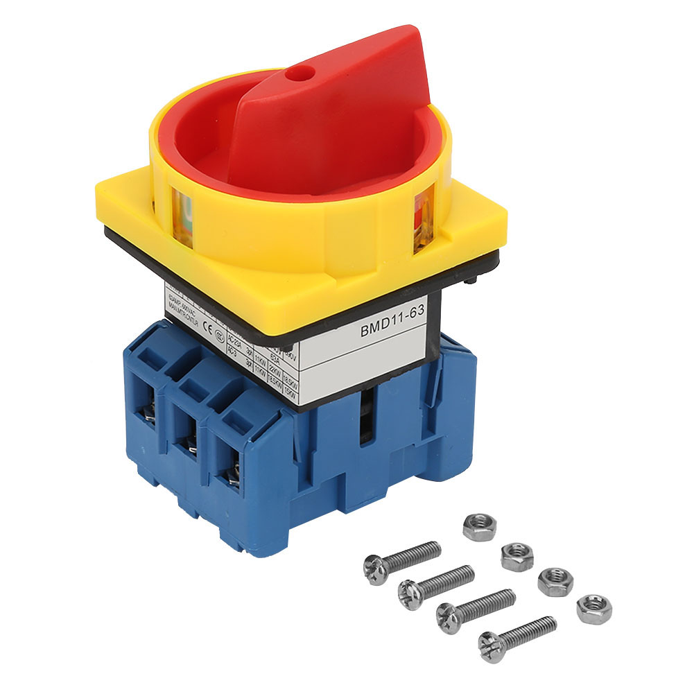 Disjoncteur Charge 40a/63a 3 Pôles 2 Positions, Came Rotative Marche/arrêt 63a