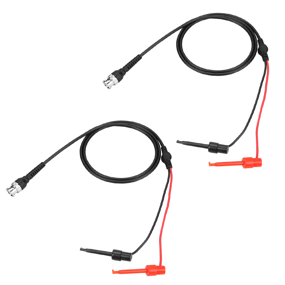 Câbles Coaxiaux Plomb Test Machine Oscilloscope Sonde Crochet Bnc Double 2 Pièces