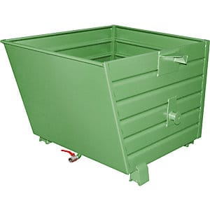 Bauer Späne-Stapelkipper BSL 90, lackiert, Resedagrün