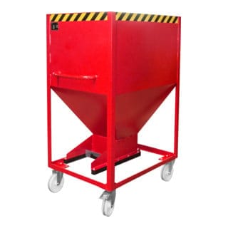 Bauer Silobehälter SR-D 600, lackiert, Feuerrot