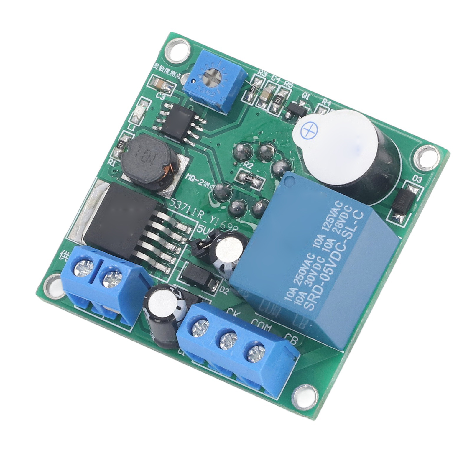 Module Capteur Fumée, Interrupteur, Détecteur Alarme Sonore Et Lumineuse Pvc Pour Cuisine Hôtel Dc5-30v