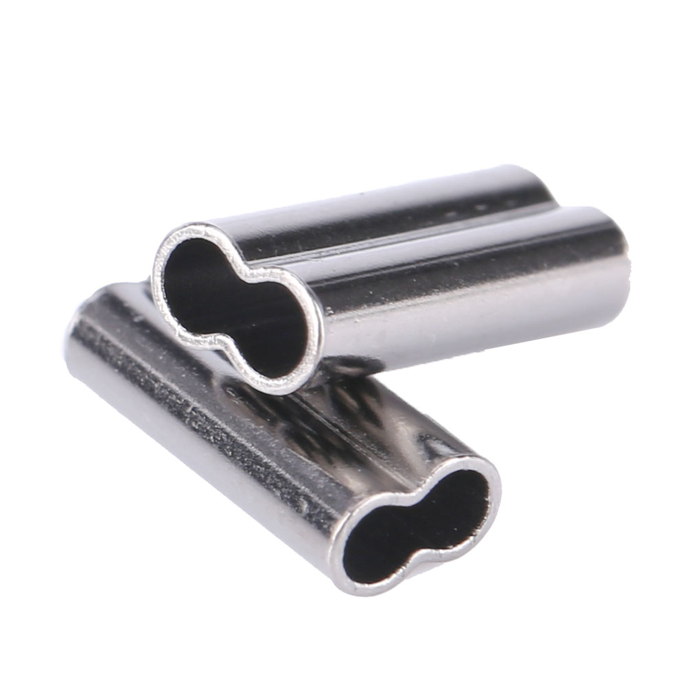 100 Pièces 1,8mm Ligne Pêche Manchons Sertir Connecteur Tube Cuivre 5