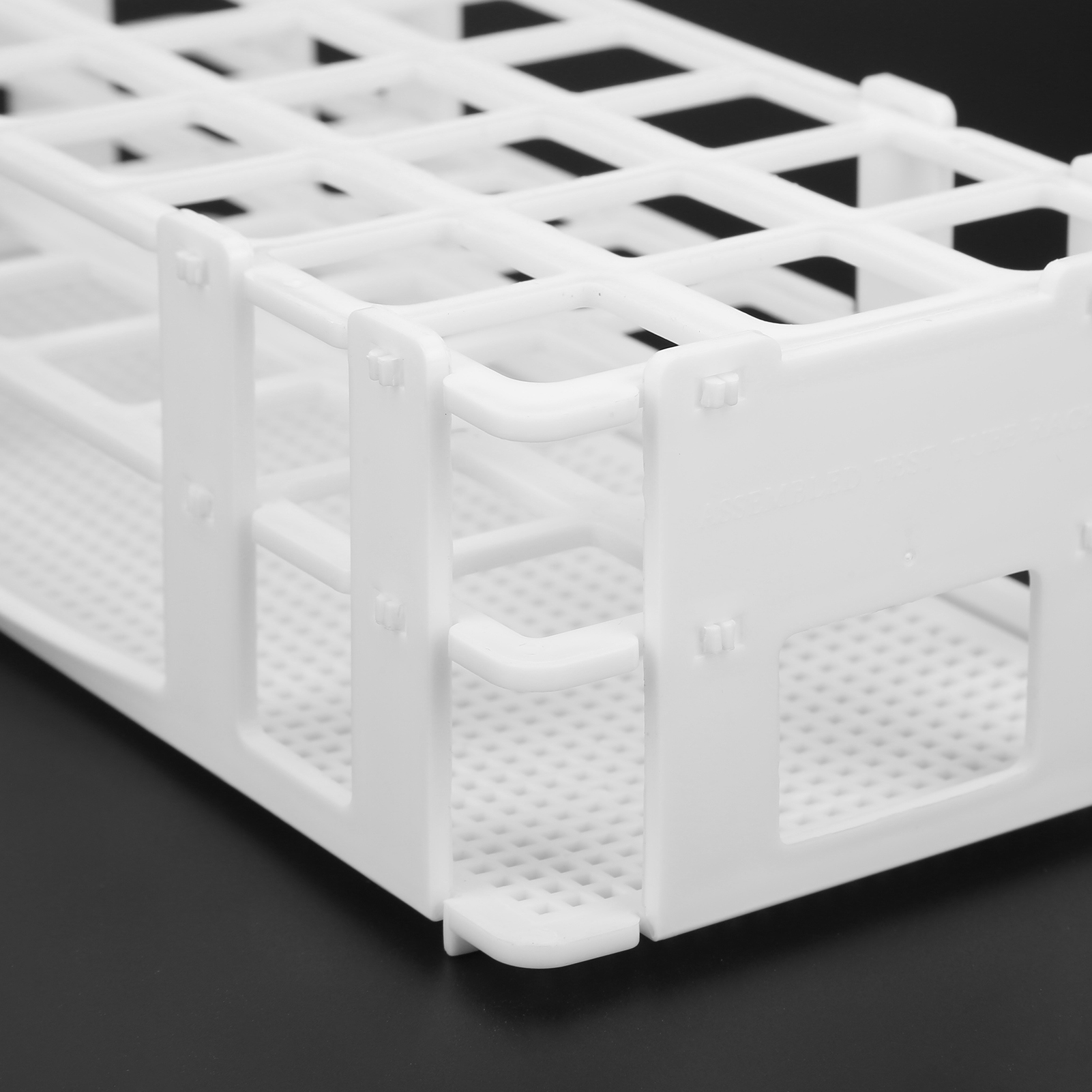Ensemble Support Tubes À Essai Plastique 24 Trous, Support Échantillonnage Détachable Laboratoire 25x25mm