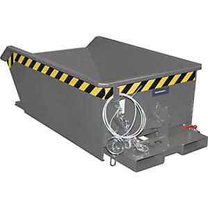 Bauer Mini-Spänebehälter SMGU 270, lackiert, Mausgrau