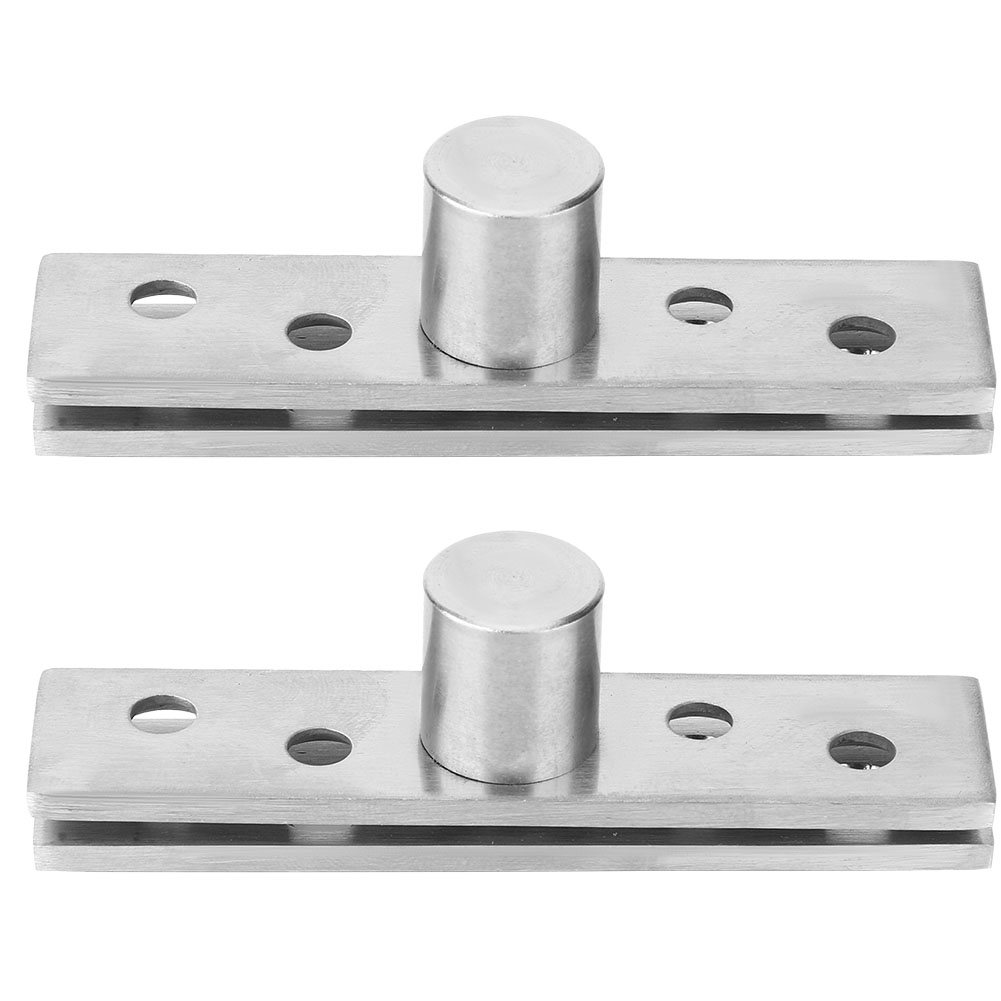Charnière Pivotante Rotative 360°, 2 Pièces, Porte Rotative Inox, Longueur Centrale 75mm