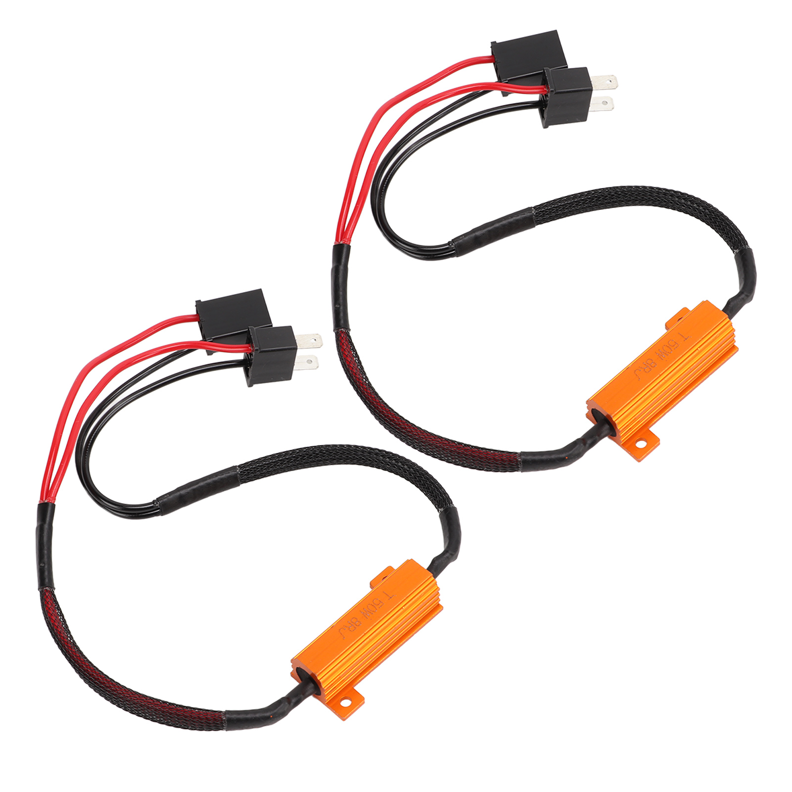 Décodeur Led H7, Boîtier Aluminium, Fil Résistance Unique, Défaut Phare