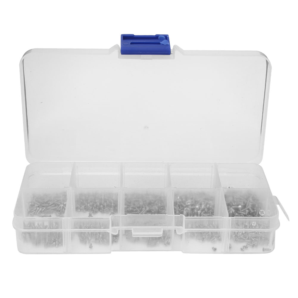 Vis Autotaraudeuses Tête Fraisée Croisée Inox 1000 Pièces, M1 M1.2 M1.4 M1.7