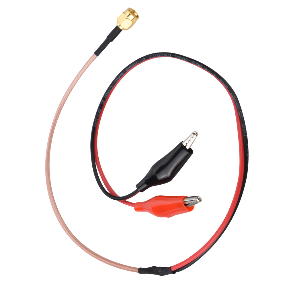 1 Funkfrequenz-anschlusskabel Mit Roter Und Schwarzer Messleitung, 52 Cm