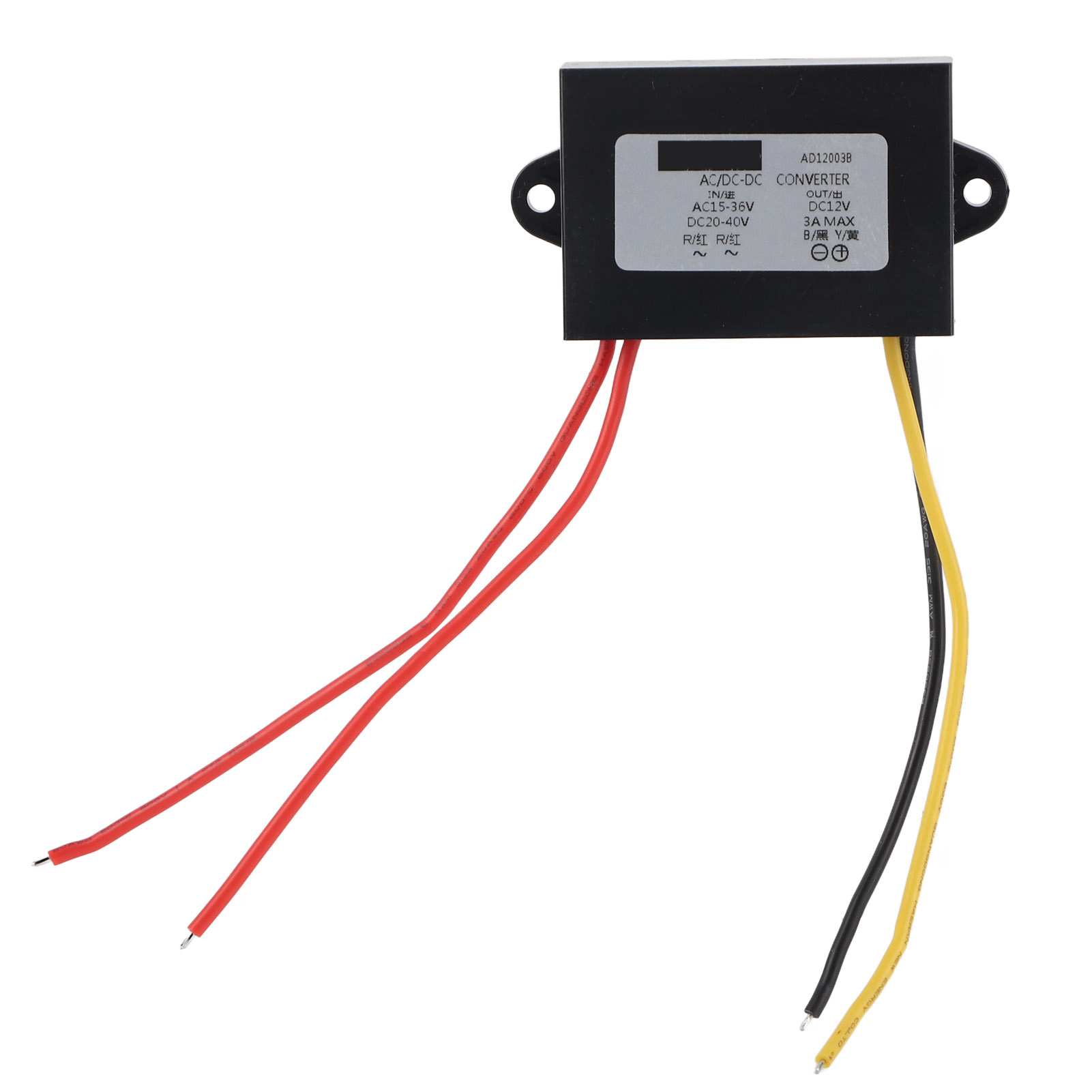 Ac/dc-wandler, -4080℃ Flammhemmender Kunststoffwandler Ad12003b Für Autoradio Und Led-anzeige