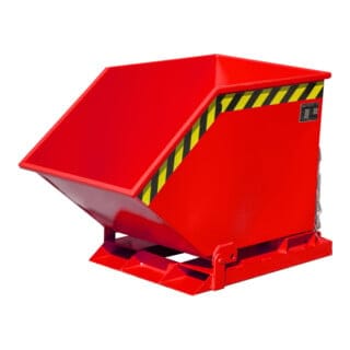 Bauer Späne-Kippmulde SKK 250, lackiert, Feuerrot