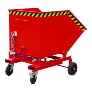 Bauer Späne-Kastenwagen SKW-ET 600, lackiert, Feuerrot