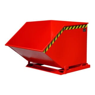 Bauer Späne-Kippmulde SKK 1000, lackiert, Feuerrot