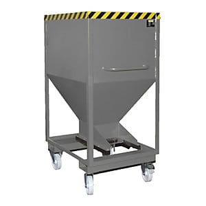 Bauer Silobehälter SRE-D 600, lackiert, Mausgrau