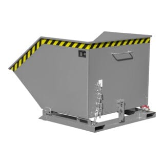 Bauer Späne-Kippmulde SKK 1000, lackiert, Mausgrau