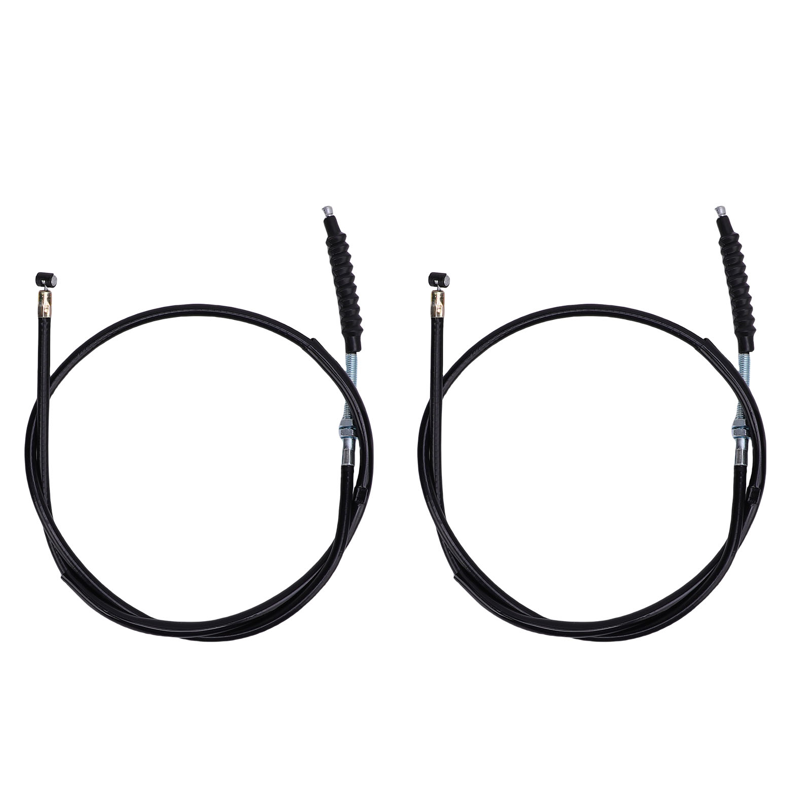 Set Mit 2 Schwarzen Motorradkupplungszügen, 1100 Mm (43,3 Zoll), Für Suzuki Offroad-motorräder Von 110 Bis 250 Ml. Leichtgängige Bedienung.