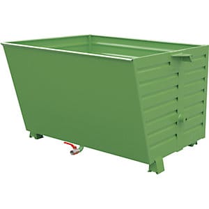 Bauer Späne-Stapelkipper BSL 150, lackiert, Resedagrün