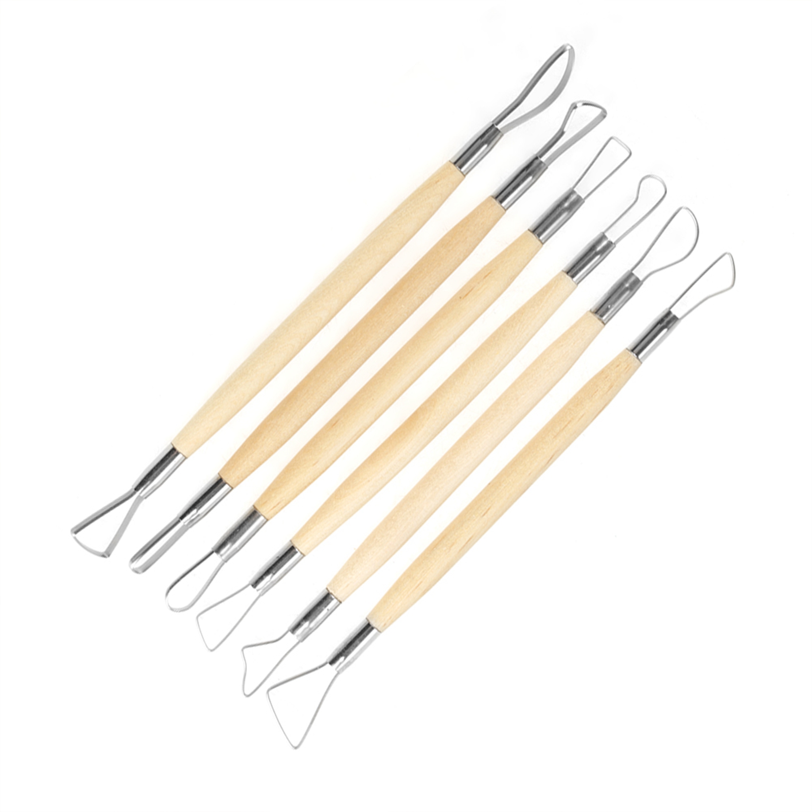 Wachsmodellierwerkzeug-set, 6-teilig Mit Komfortablem Griff Für Tonmodellierung Und Töpferwarenherstellung