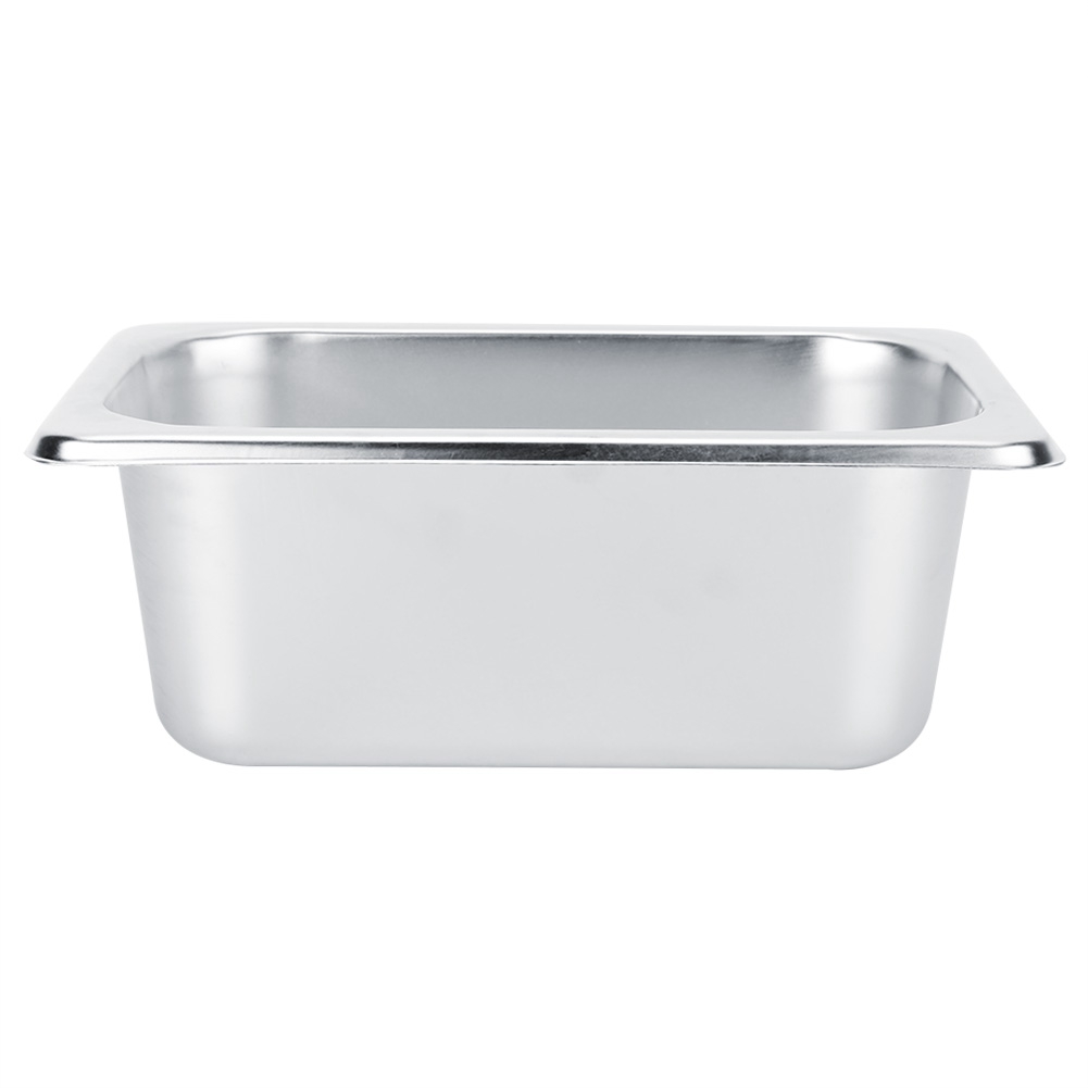 Dieses Robuste Und Langlebige Edelstahlbecken Ist Dickwandig Und Praktisch – Ideal Zum Servieren Von Geschirr, Suppentöpfen Und Snackboxen. Rostbeständig Und Somit Perfekt Für Die Küche.