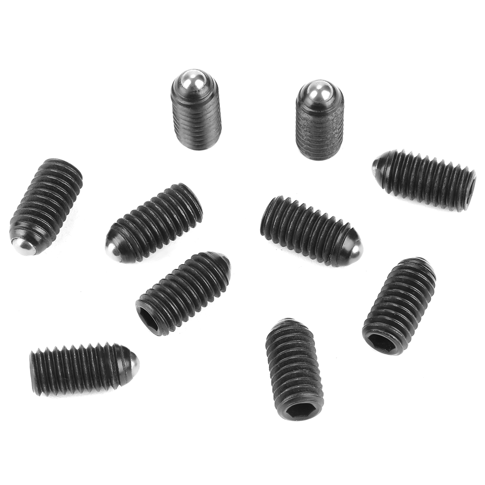 Satz Mit 10 Kugelfederbolzen Aus Kohlenstoffstahl Mit M6-sechskantgewinde (m616)