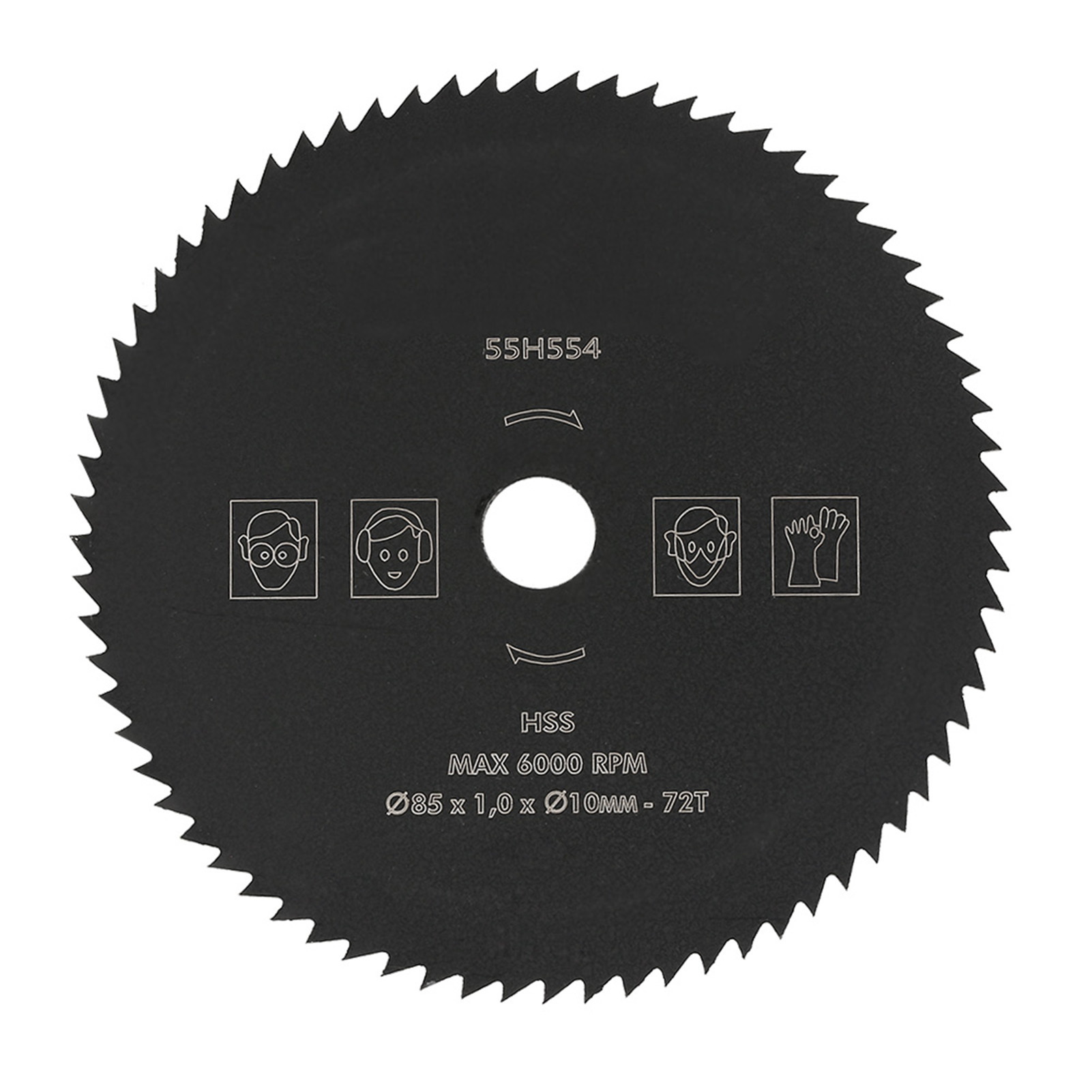 Hss-kreissägeblatt Mit 72 Zähnen, 85 Mm X 10 Mm, Für Holz Und Metall