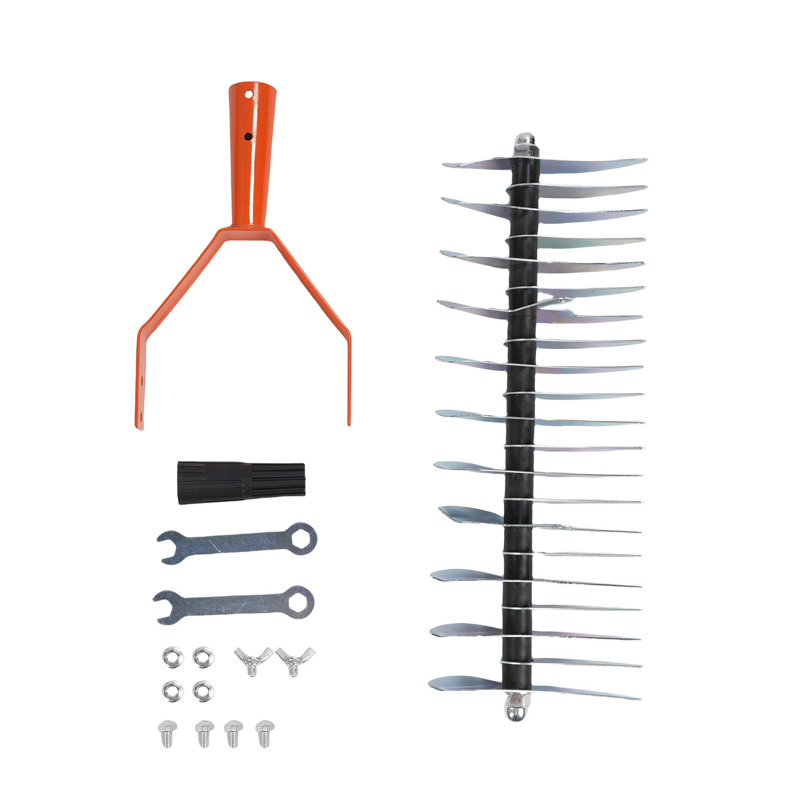 Vertikutierrechen – Ergonomisches Design – 3-teiliger Griff – Abnehmbarer, Multifunktionaler Breiter Kopf Für Die Rasenpflege