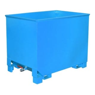 Bauer Spänekasten CS 80, lackiert, Lichtblau