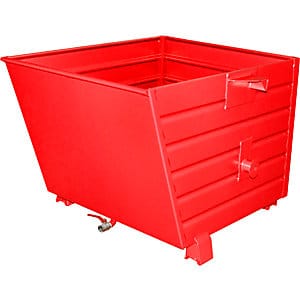 Bauer Späne-Stapelkipper BSS 90, lackiert, Feuerrot