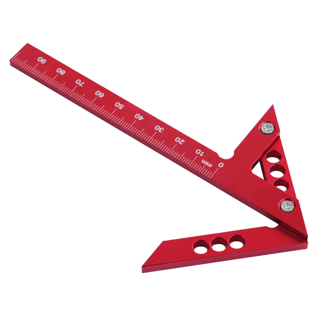 45°-winkel-zentrierlineal Zum Zeichnen Von Kreisen, Aus Aluminiumlegierung, Für Holzbearbeitung Und Tischlerei. Schreinerzubehör.