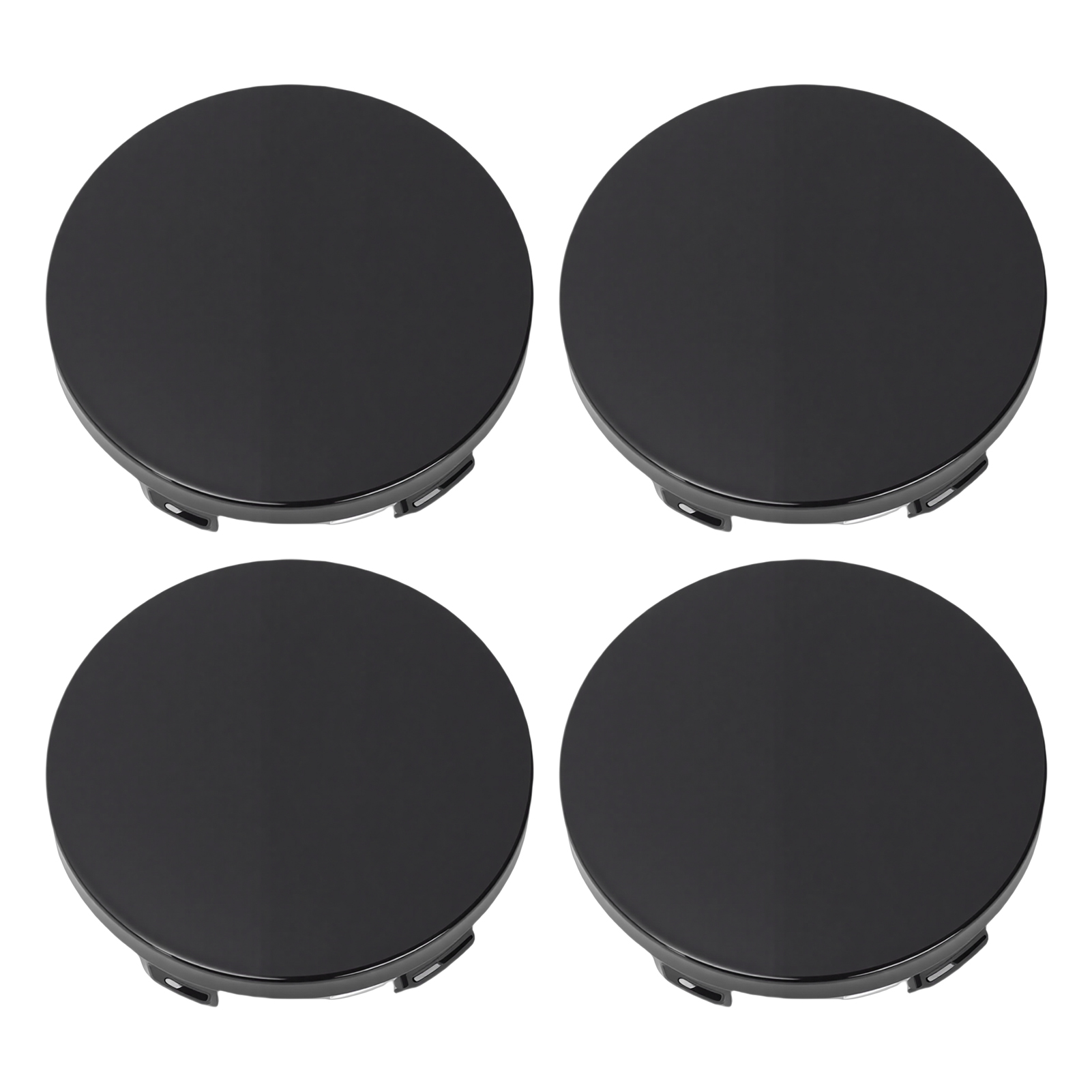 4 Radkappen, Außendurchmesser 60 Mm (2,36 Zoll), Innendurchmesser 56 Mm (2,2 Zoll), Aus Abs, Kompatibel Mit Den Modellen R50, R51, R52, R53, R55, R56, R57, R58, R59, R60, R61, F55 Und F56, Schwarz.