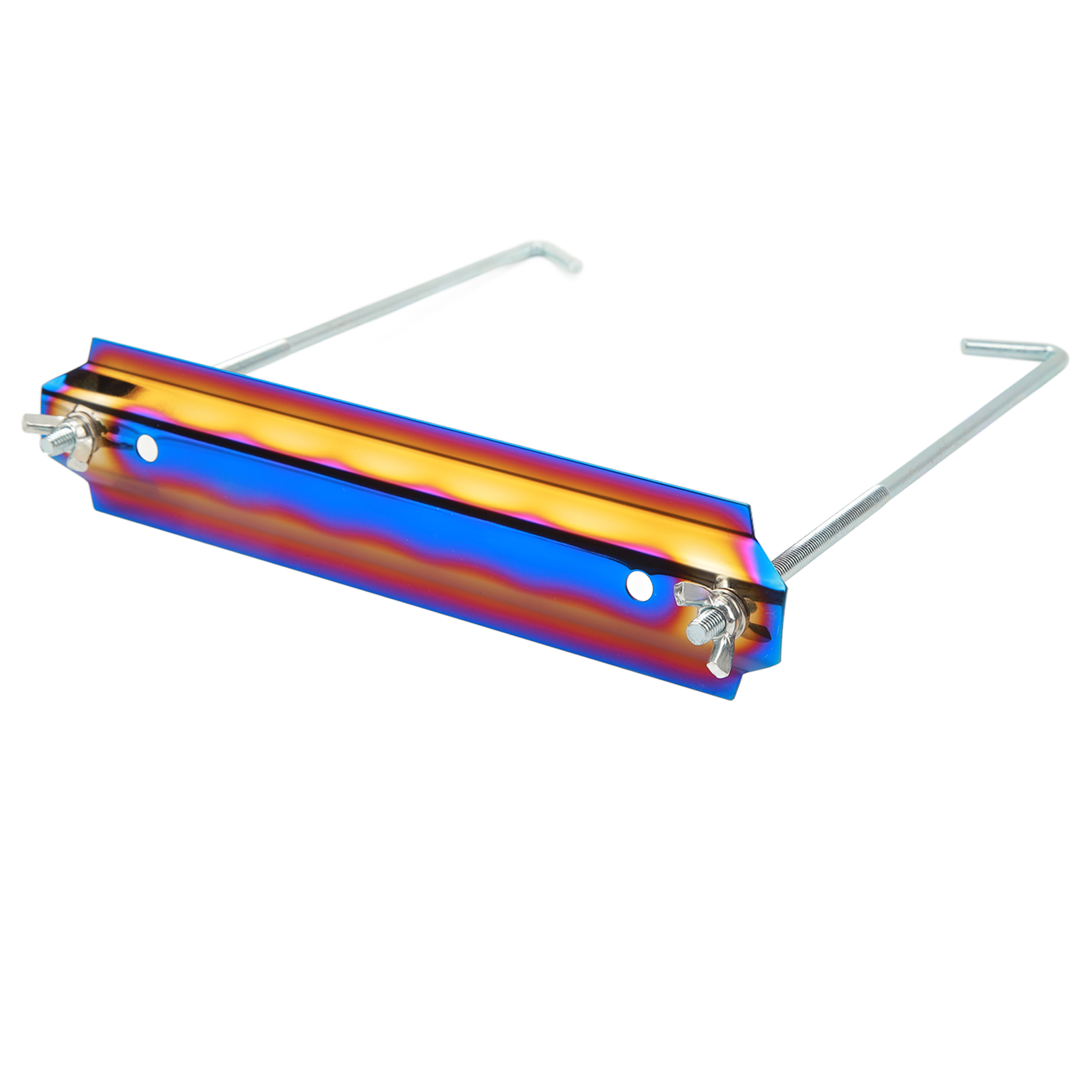 Universelles Batterie-montageset Aus Edelstahl Mit Querträgern Und 22 Cm (8,7 Zoll) Langen Stützstangen, Oberfläche In Gebranntem Blau