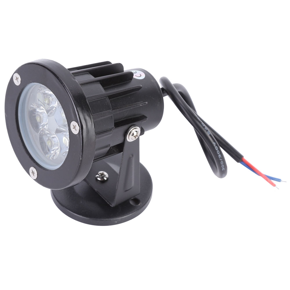 5-w-led-flutlichtstrahler Aus Aluminium, Wasserdichter Sockel (ip65), Für Garten Und Hof, Weiß, 85–265 V