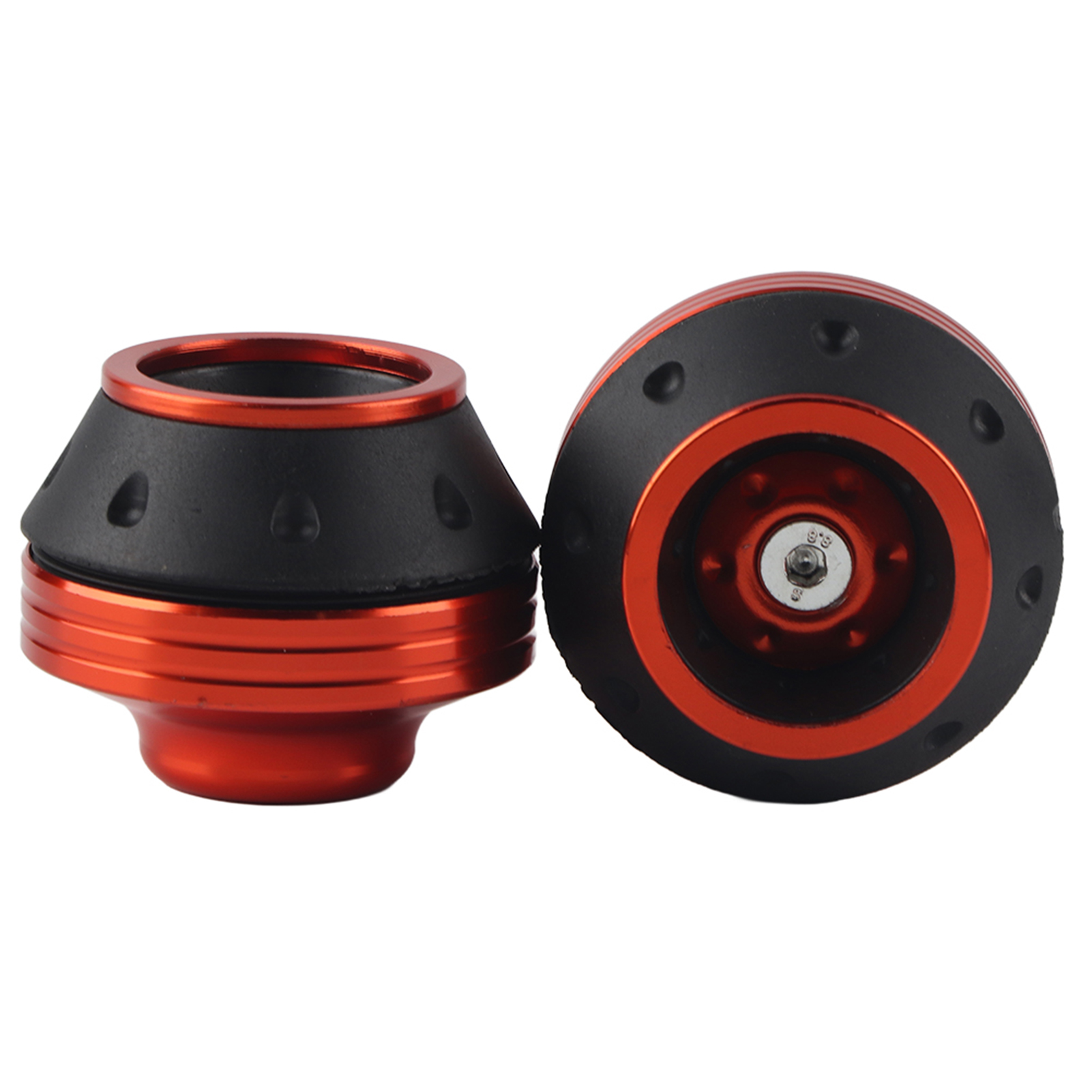 Cnc-gefräste Aluminium-vorderradrahmenschützer Für Motorräder, Roller Und Mopeds, Orange