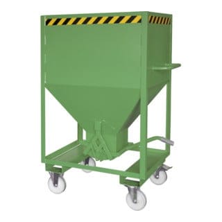 Bauer Silobehälter SRE 600, lackiert, Resedagrün