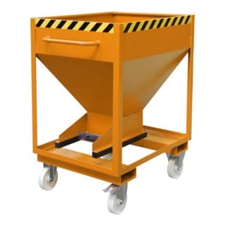 Bauer Silobehälter SRE-D 375, lackiert, Gelborange
