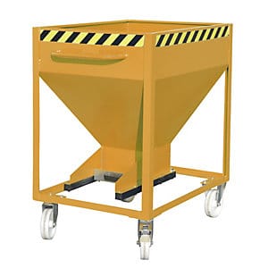 Bauer Silobehälter SR-D 375, lackiert, Gelborange
