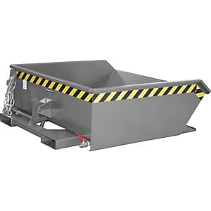 Bauer Mini-Spänebehälter SMGU 460, lackiert, Mausgrau