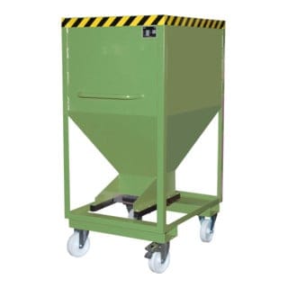 Bauer Silobehälter SRE-D 600, lackiert, Resedagrün