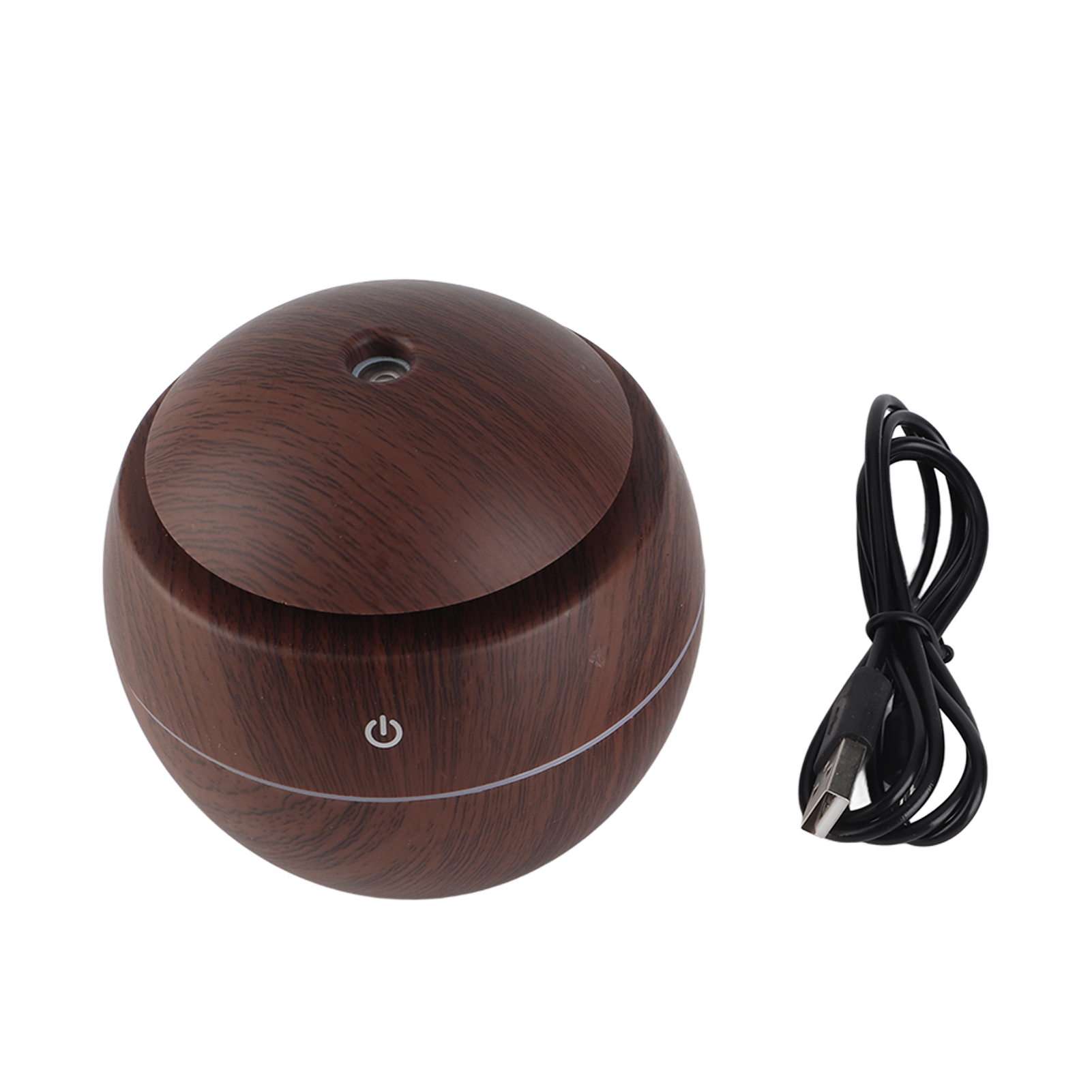 Essential Usb-ultraschall-luftbefeuchter Mit Touch-led-anzeige, Duftöl-diffusor, Luftreiniger, Braun