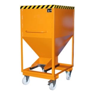 Bauer Silobehälter SRE-D 600, lackiert, Gelborange