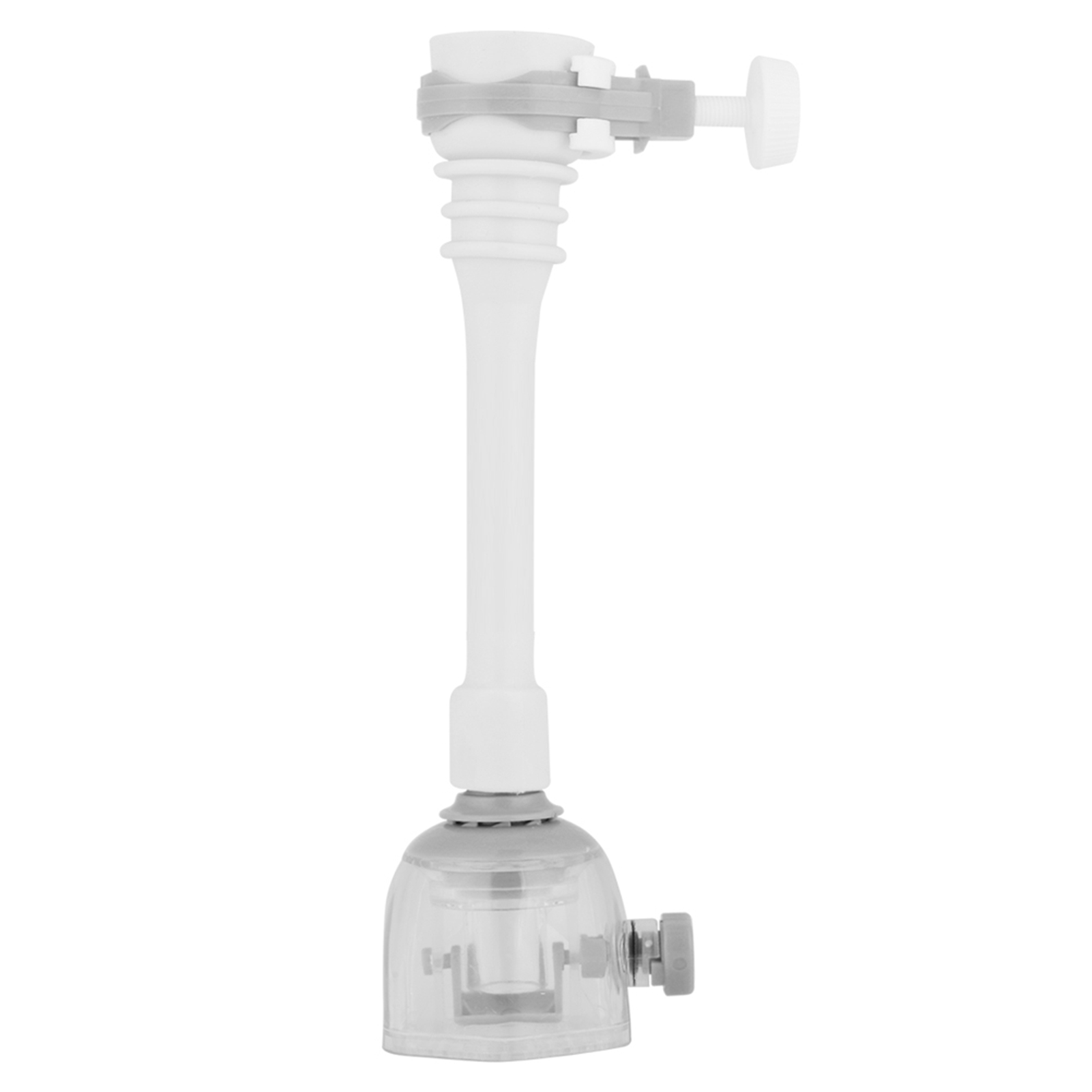 Ausziehbarer Und Spritzwassergeschützter Küchenhahn, 18 Cm, Grau, Mit Abnehmbarer Verlängerung Zum Wassersparen Und Wasserstrahl.