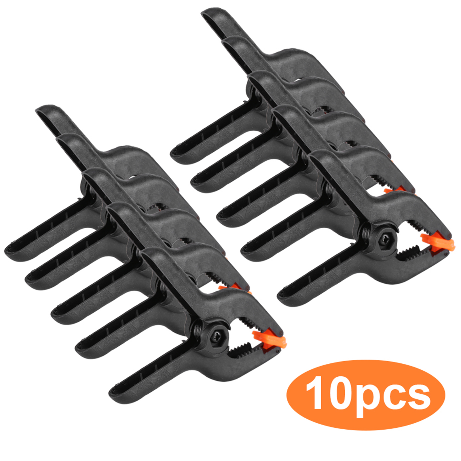 Federklemmen Für Die Holzbearbeitung, Typ A Kunststoffklemmen, Schwarz, 10er-packung, 7,6 Cm (3 Zoll), Zum Spannen Von Diy-holzmodulen.