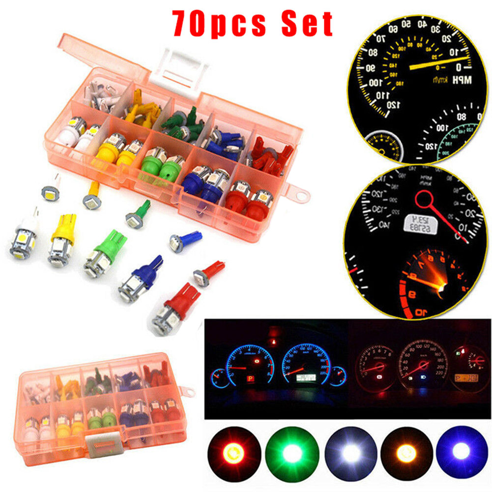 70er-packung T5+t10 Led-lampen Für Das Armaturenbrett Im Auto