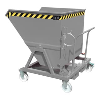 Bauer Späne-Kippmulde SKS 700, lackiert, Mausgrau