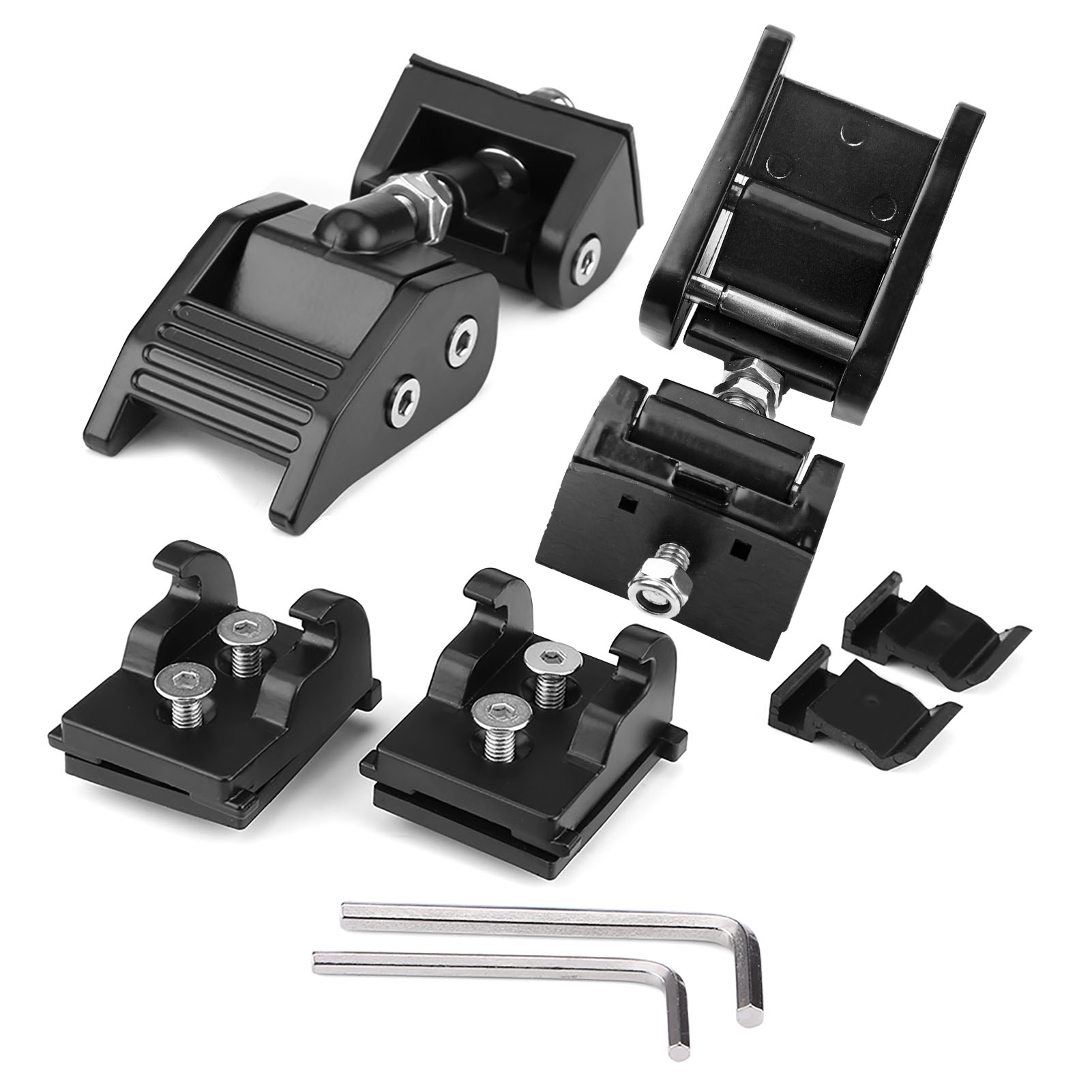 Motorhaubenverriegelung, Leichte Und Verschleißfeste Verriegelungen Aus Schwarzem Metall, Hohe Härte, Für Jeep Wrangler Jk Unlimited 2007-2017